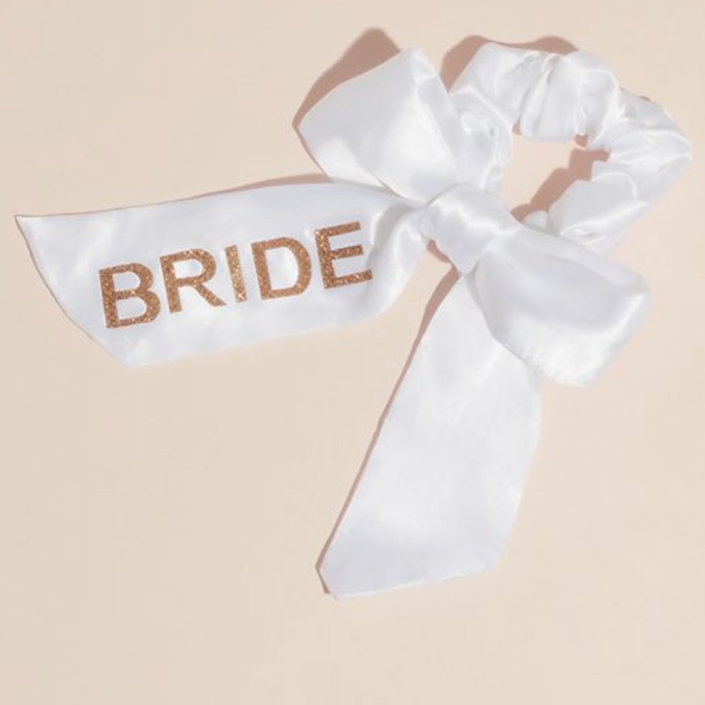 Bride Satin Bow Scrunchie